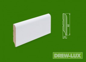 Cokół MDF lakierowany biały - 60*10 R10 -  DREW-LUX  Tomasz Włodkowski Pruszcz Gdański