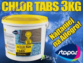 Tabletki chlorowe STAPAR CHLOR TABS 3kg chemia 3W1 - F.P.H.U. Megi Ładna