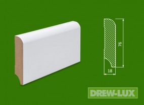 Cokół MDF lakierowany biały 76*18 -  DREW-LUX  Tomasz Włodkowski Pruszcz Gdański
