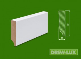 Cokół MDF lakierowany biały 70*18 -  DREW-LUX  Tomasz Włodkowski Pruszcz Gdański