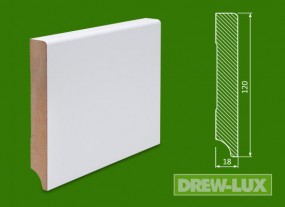 Cokół MDF lakierowany biały 120*18 -  DREW-LUX  Tomasz Włodkowski Pruszcz Gdański