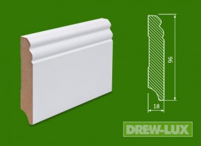 Cokół MDF lakierowany biały 96*18 -  DREW-LUX  Tomasz Włodkowski Pruszcz Gdański