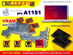 NAPRAWA LAPTOPA MACBOOK PRO A1151 - VRAM - NETAGON electronics Gdynia