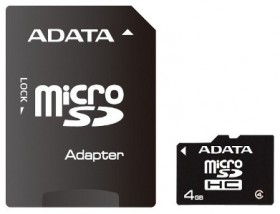 Karta pamięci microSDHC 4GB  + adapter SDHC - TOMASZ PIĘTKA PC-CONNECT Rybnik