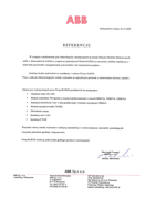 Referencja od firmy ABB Sp. z o.o.