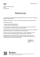 Referencja od firmy Usługi BHP Sławomir Świderski