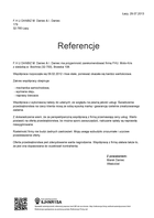 Referencja od firmy F.H.U DANBIZ M. Daniec & I. Daniec