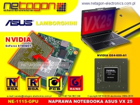 NAPRAWA LAPTOPA ASUS VX 25 LAMBORGHINI - GPU - NETAGON electronics Gdynia