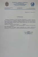 Referencja od firmy Wojskowa Akakdemia Techniczna