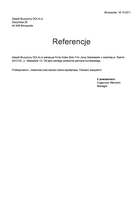 Referencja od firmy Zespół Muzyczny GOLALA