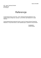 Referencja od firmy KOH - Import i Dystrybucja Okularów