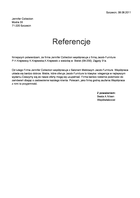 Referencja od firmy Jennifer Collection
