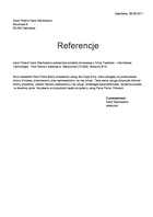 Referencja od firmy Karst Poland Karol Stankiewicz