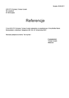 Referencja od firmy AGD-RTV Company Tomasz Kurasik