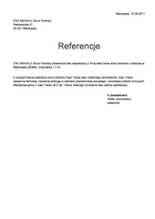 Referencja od firmy ERA WAKACJI Biuro Podróży