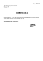 Referencja od firmy AGD-RTV Company Tomasz Kurasik