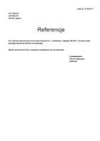 Referencja od firmy B.B. Service