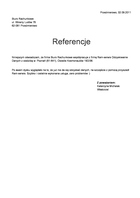 Referencja od firmy Biuro Rachunkowe