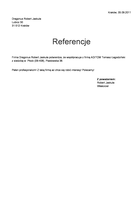 Referencja od firmy Dragonus Robert Jaskuła