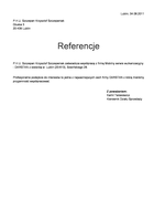 Referencja od firmy P.H.U. Szczepan Krzysztof Szczepaniak