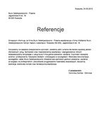 Referencja od firmy Biuro Detektywistyczno - Prawne