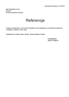 Referencja od firmy www.FabrykaSnu.info.pl