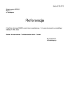 Referencja od firmy Sklep dziecięcy BOMBIK