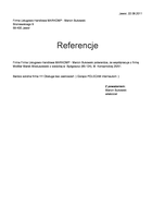 Referencja od firmy Firma Usługowo-Handlowa MARKOMP - Marcin Bukowski