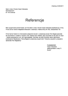 Referencja od firmy Salon Urody E Studio Edyta Falkowska