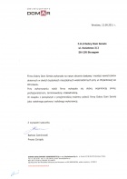 Referencja od firmy DOMAR