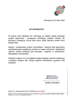Referencja od firmy Mediatel S.A.
