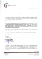 Referencja od firmy F5 Konsulting Sp. z o.o.