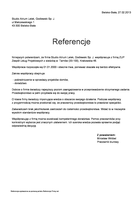 Referencja od firmy Studio Atrium Lelek, Godlewski Sp. J.