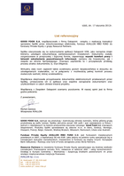 Referencja od firmy Fundusz Private Equity AVALLON MBO FUND C.V