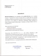 Referencja od firmy MEGADEX-SERWIS Sp. z o.o.