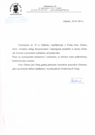 Referencja od firmy Gimnazjum 19