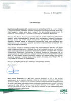 Referencja od firmy Bank Ochrony Środowiska