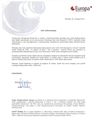 Referencja od firmy TU Europa