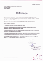 Referencja od firmy Zakład Usługowo-Handlowy ELMER Stefan Kurach