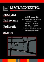 Ulotki - Mail Boxes Etc. Poznań