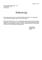 Referencja od firmy WORK SUPPORT SERVICES SP. Z O.O.