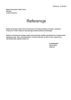 Referencja od firmy Zakład Kamieniarski Gefert Daniel