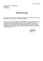 Referencja od firmy Salon Urody E Studio Edyta Falkowska