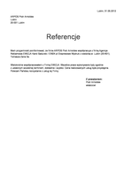 Referencja od firmy ARPOS Piotr Arnoldes