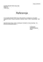 Referencja od firmy Fotografka Daba-SOFTWARE Dariusz Żaba