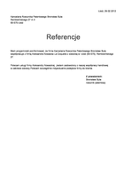 Referencja od firmy Kancelaria Rzecznika Patentowego Bronisław Buła