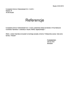 Referencja od firmy Europejskie Centrum Odszkodowań S.A. ( EuCO )