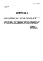 Referencja od firmy Dekoruj kwiatem Katarzyna Fedorczuk