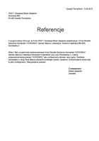 Referencja od firmy DRAFT Geodezja Marek Zawadzki