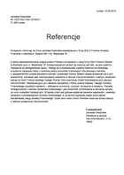 Referencja od firmy Jarosław Niedziółka